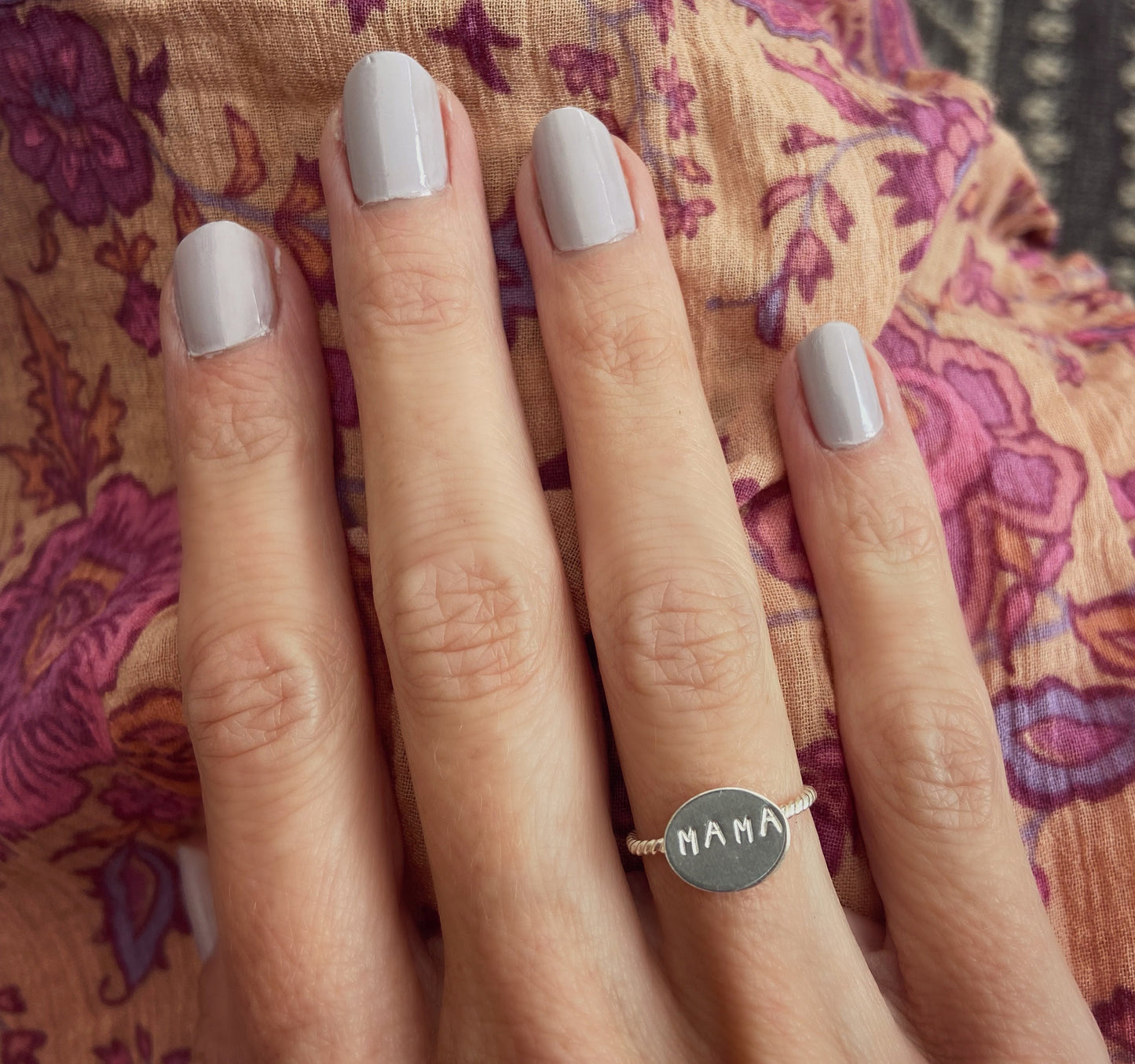 Sterling silver Mama ring - Mother's day ring, Mother's Day gift, Mom ring