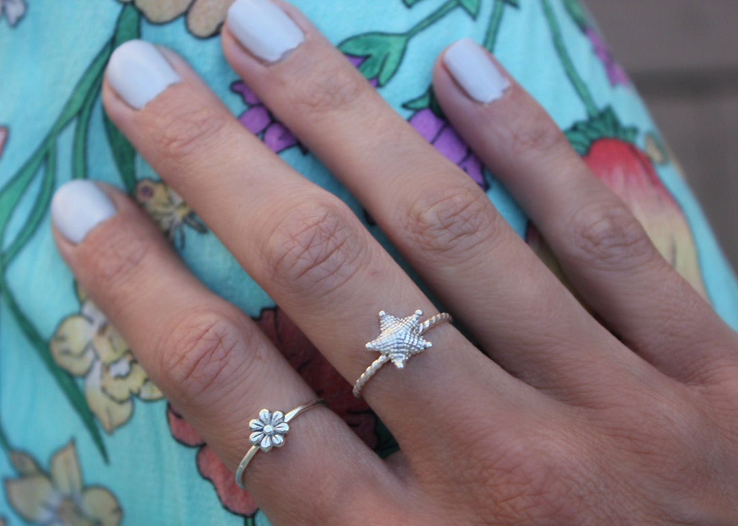 Sterling silver Flower ring