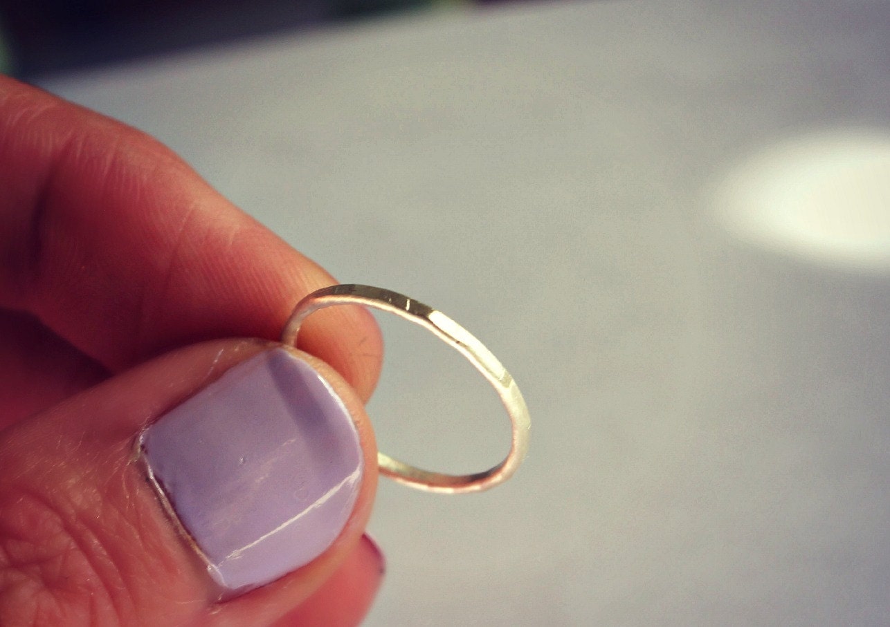 Silver ring, stacking rings, sterling silver stackable ring, sterling midi ring - stack ring