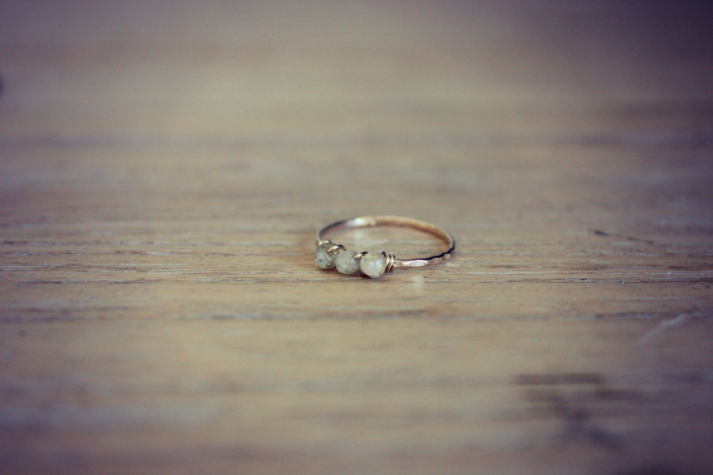 Citrine stacking ring, 14k gold filled ring, November birthstone ring