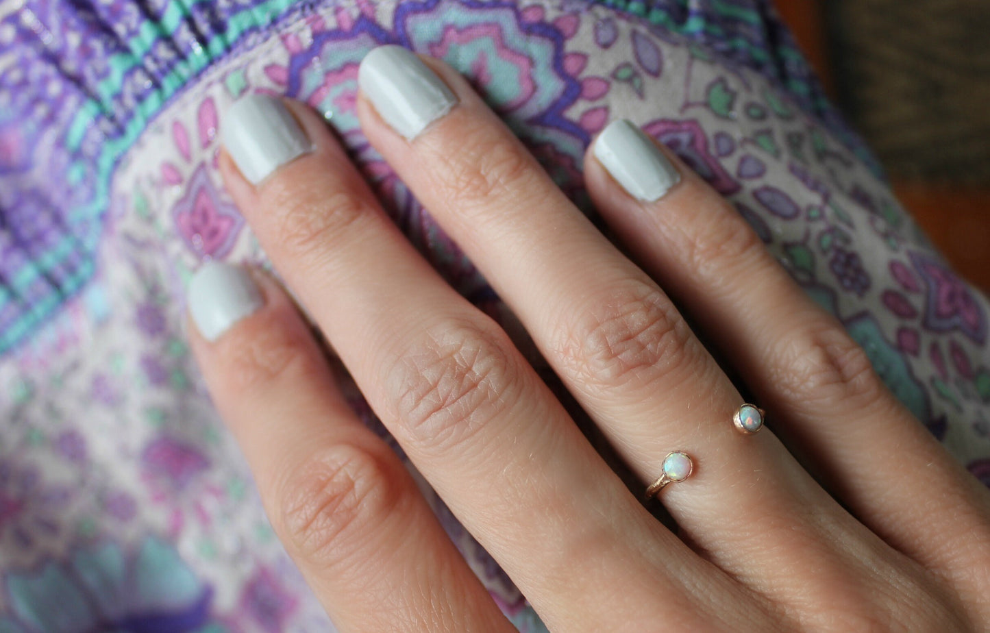 14k Gold Filled Double Open Gemstone Ring | Choose Your Stone