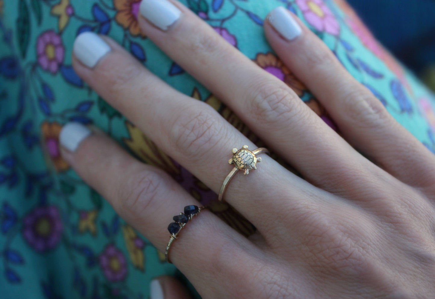 Gold stacking ring ∙ Turtle ring ∙ Gold filled ring ∙ Skinny gold ring, Tortoise ring, Gifts under 30