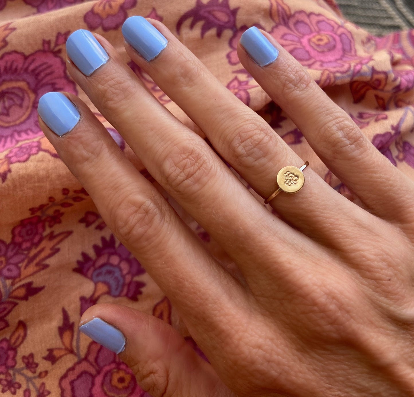 Birth flower ring, gold rings, gold filled flower ring, personalized gifts, stacking ring, midi rings, stackable ring, graduation gifts