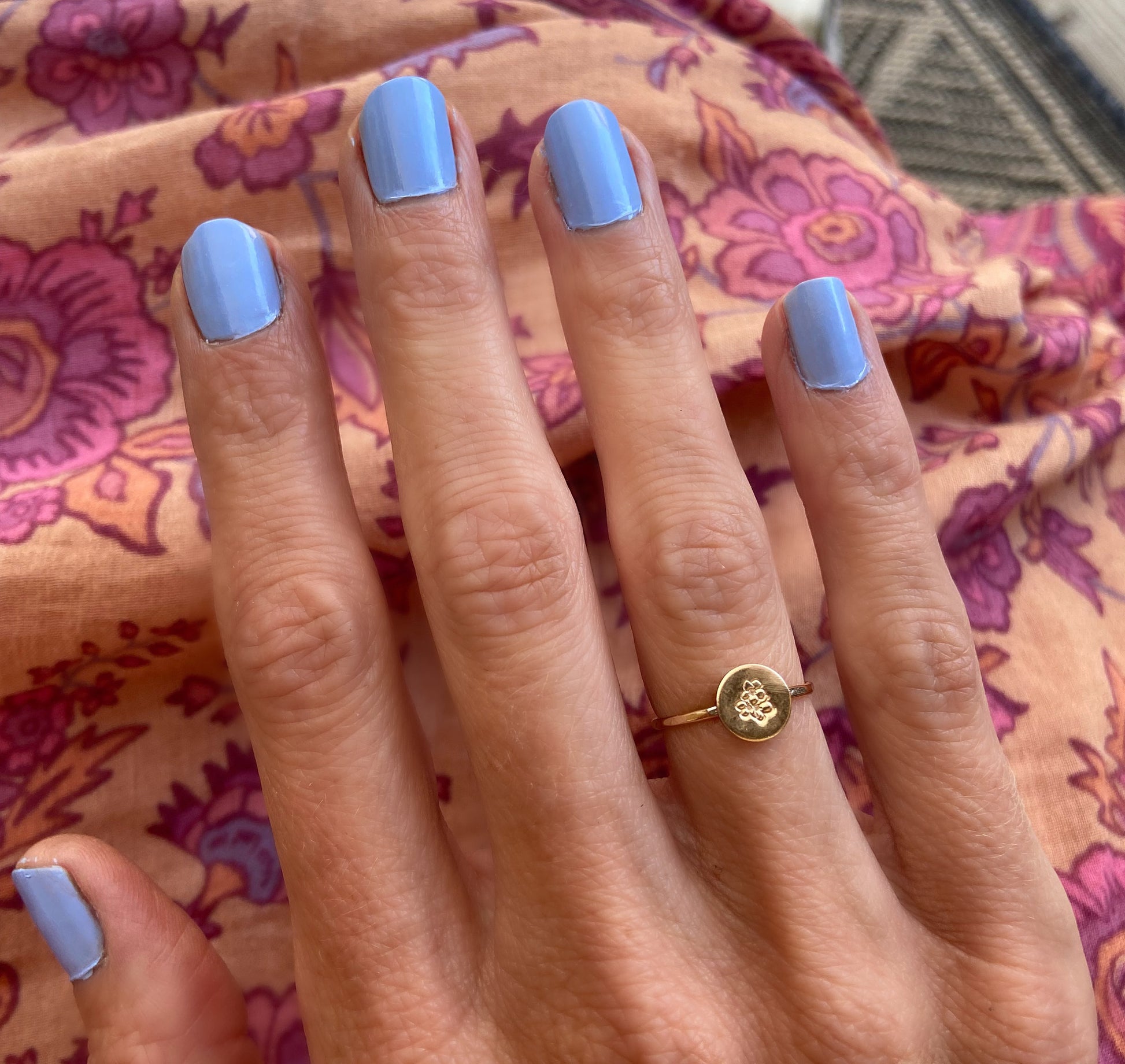 Birth flower ring, gold rings, gold filled flower ring, personalized gifts, stacking ring, midi rings, stackable ring, graduation gifts