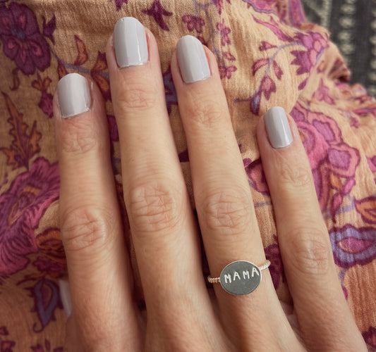 Sterling silver Mama ring - Mother's day ring, Mother's Day gift, Mom ring