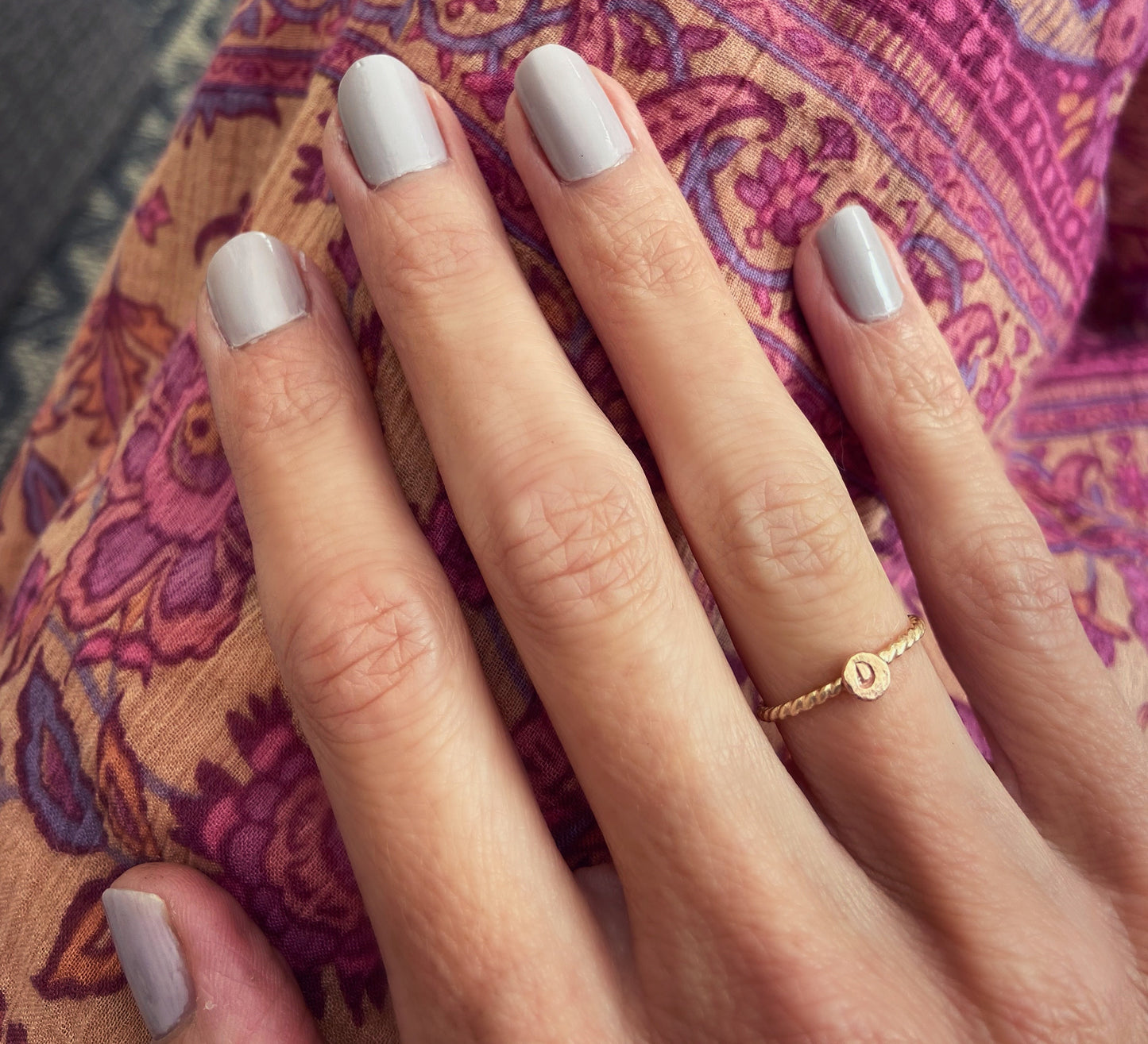Gold initial ring, 14k gold filled ring - Personalized ring - also available in .925 sterling silver