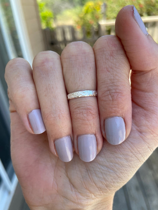 Midi rings ∙ Sterling silver knuckle ring ∙ Pattered stacking ring ∙ Midi ring ∙ Silver ring