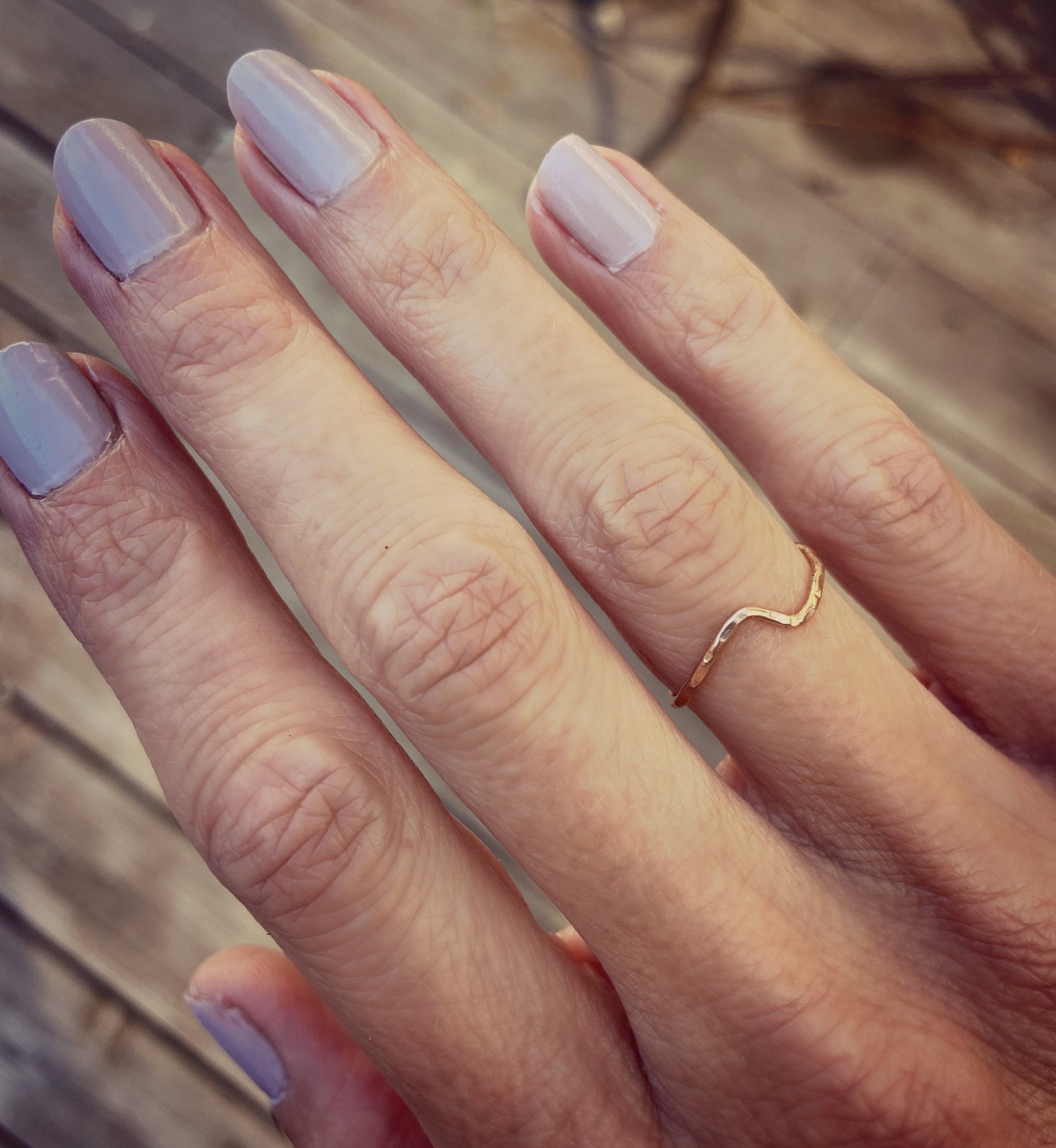 Wave ring ∙Gold  ring ∙ Surf ring ∙ Midi ring ∙ Ripple ring ∙ Ocean ring ∙ Gold filled Wave ring