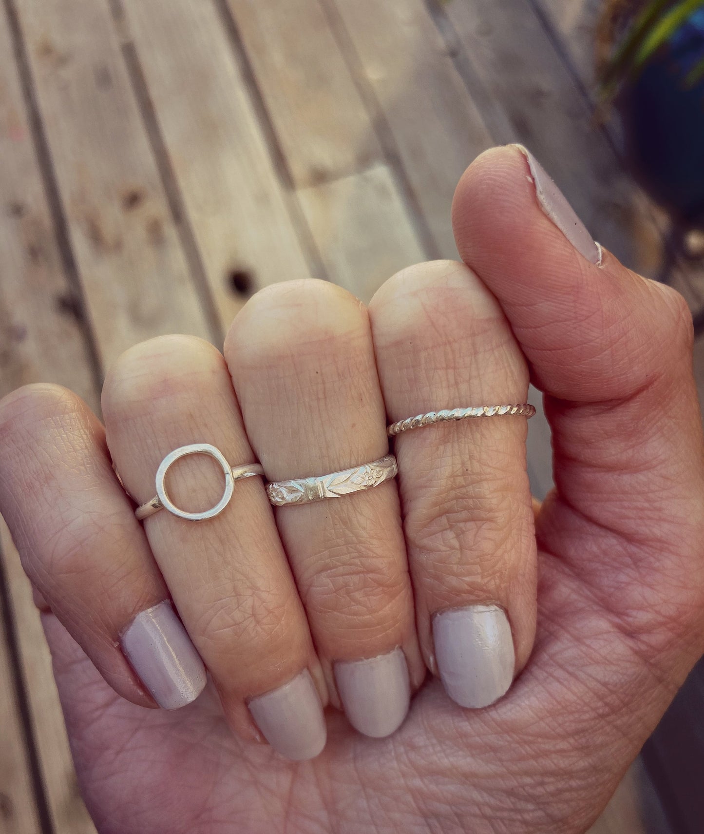 Midi rings ∙ Sterling silver knuckle ring ∙ Pattered stacking ring ∙ Midi ring ∙ Silver ring