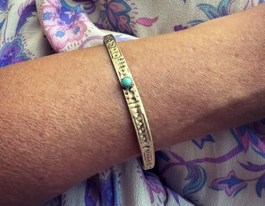 Turquoise and brass cuff bracelet, turquoise bracelet, brass bracelet, boho brass cuff, for her