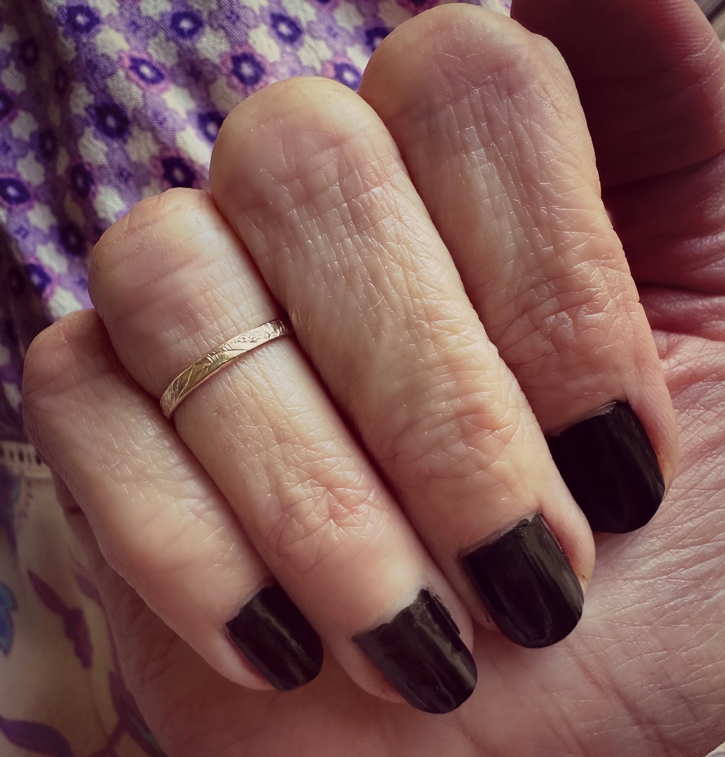 Gold pattern midi ring, knuckle ring, stacking rings - midi ring, gold ring
