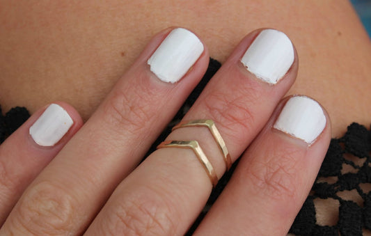 Gold knuckle ring set ∙ Gold rings ∙ Stacking rings ∙ Midi rings ∙ Mid finger ring ∙ Mid knuckle ring