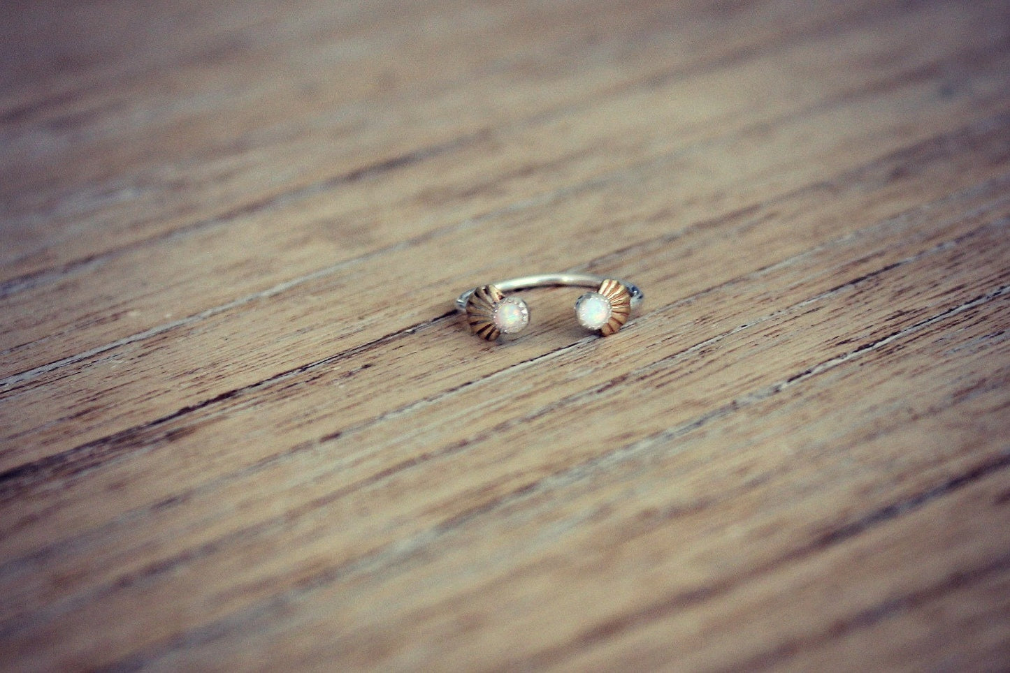 Sterling silver ring, opal ring, mermaid ring, stacking ring