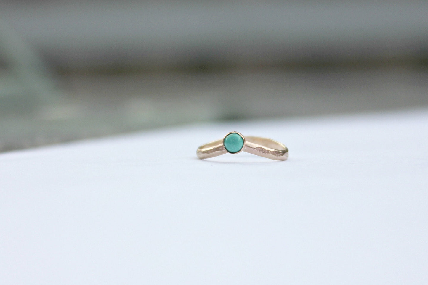 Gold filled Turquoise Midi Ring