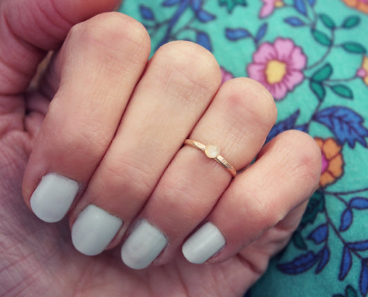 Gold filled Moonstone ring