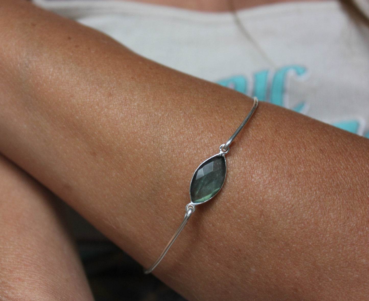 Sterling silver Labradorite bracelet