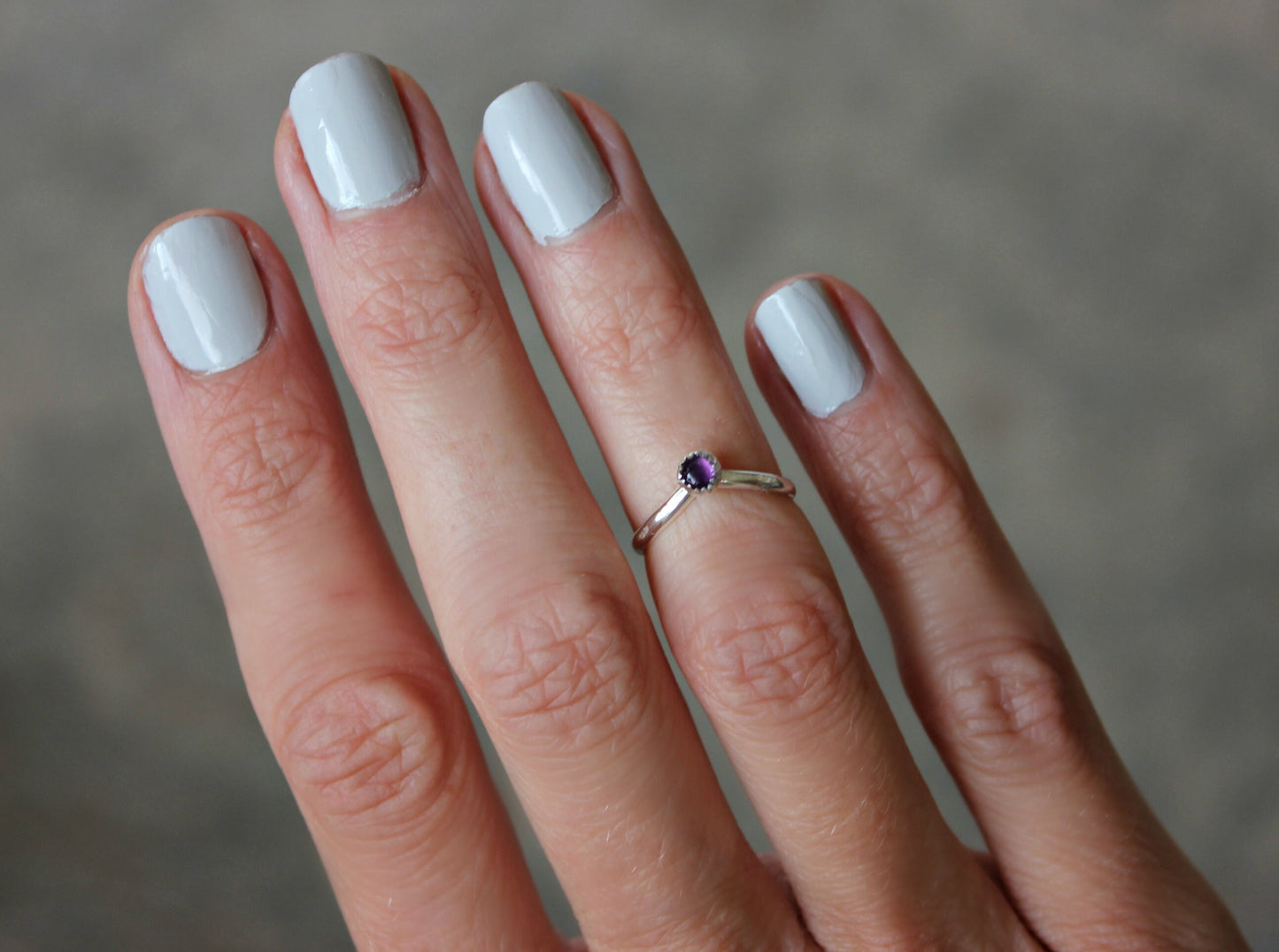 Sterling silver Moonstone knuckle ring, June  birthstone, chevron stacking ring - midi ring, silver ring