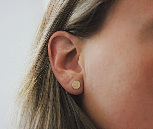 14k Gold filled full Moon phase earrings