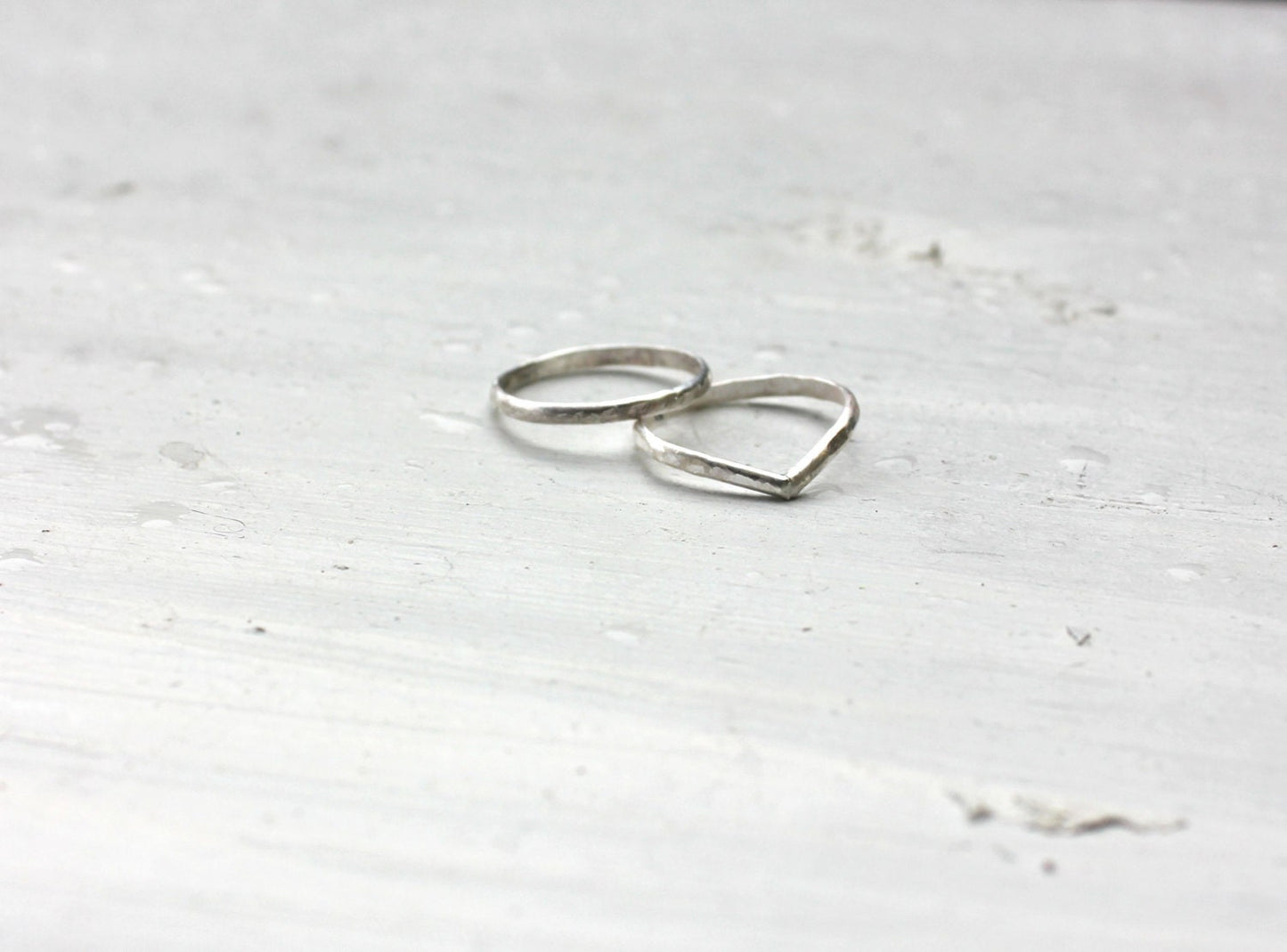Sterling silver knuckle ring, stacking rings - midi rings, mid finger ring, knuckle ring set, silver rings