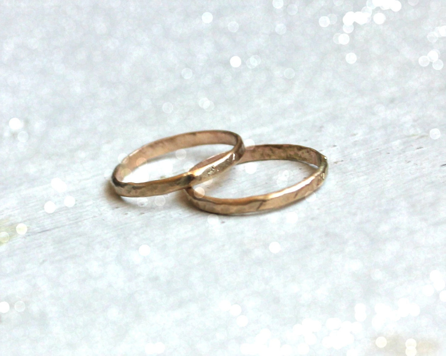 14k yellow Gold filled midi rings
