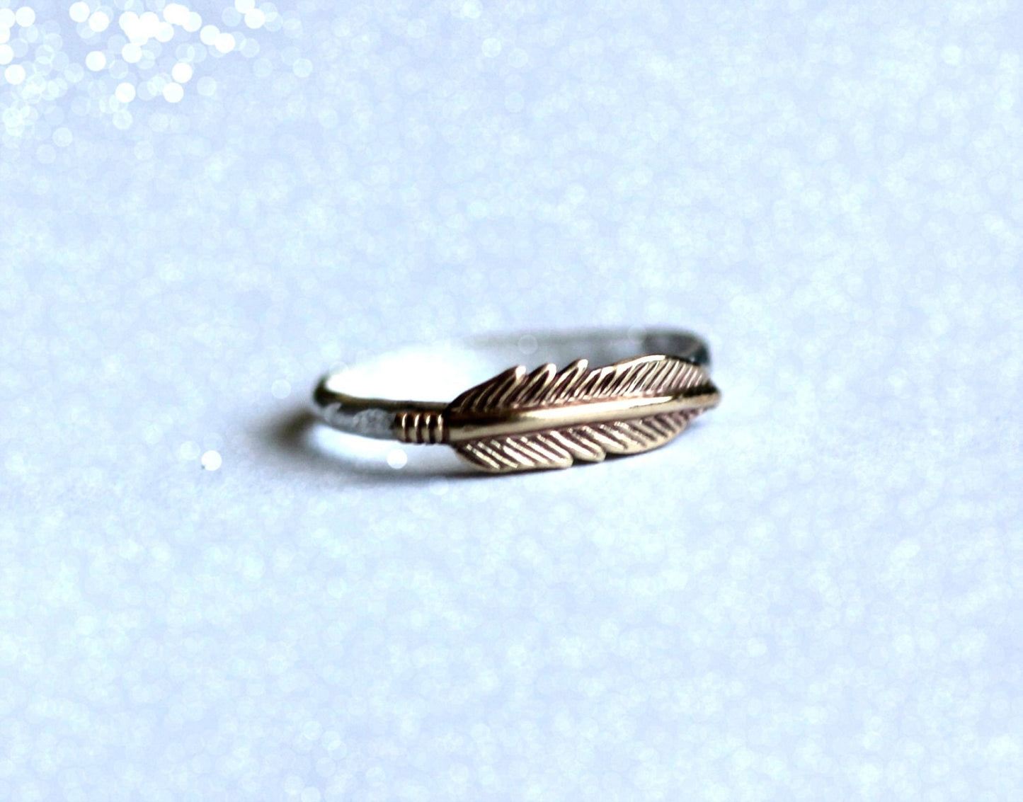 Feather midi  ring