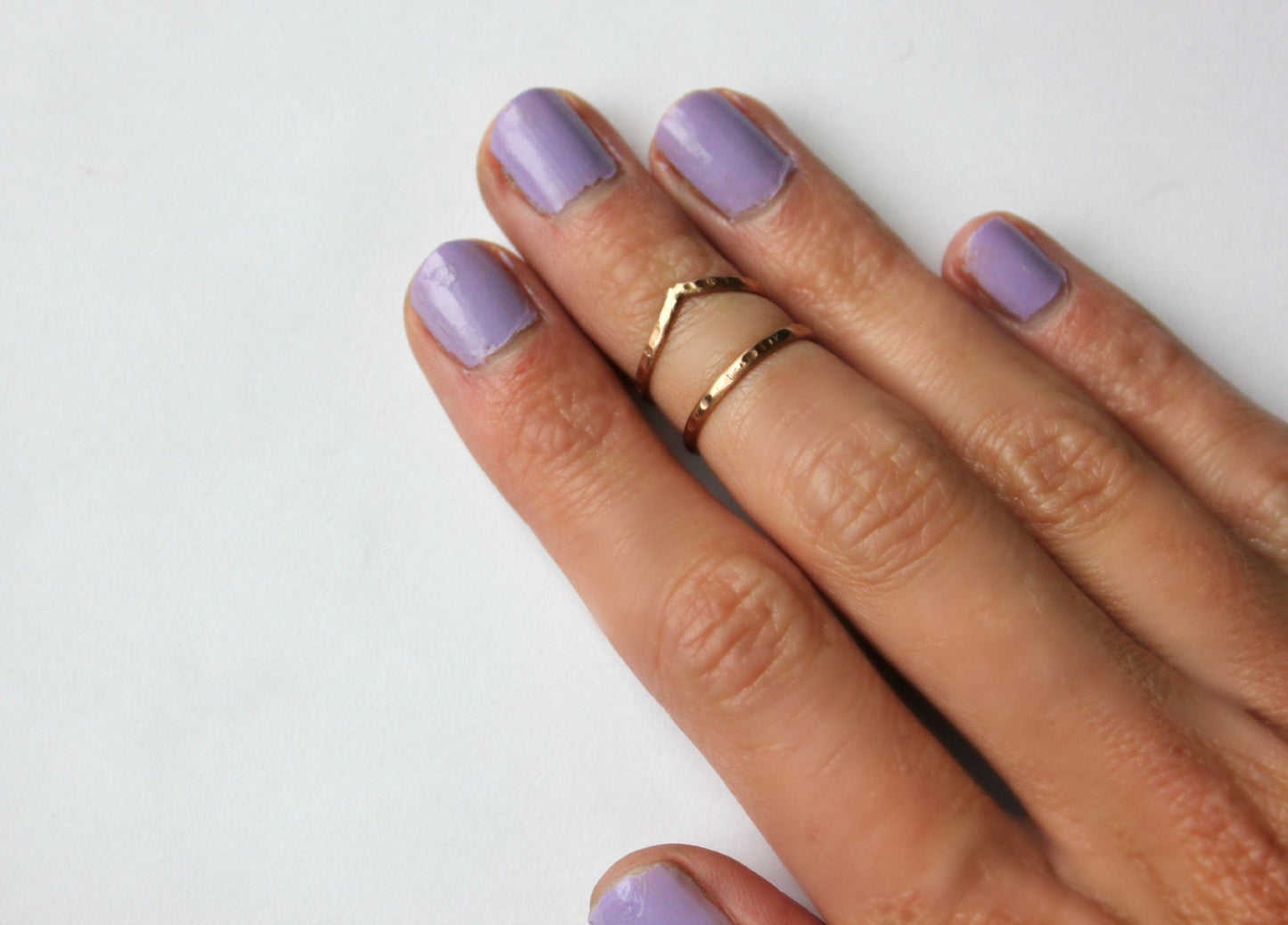 14k Rose Gold filled midi rings