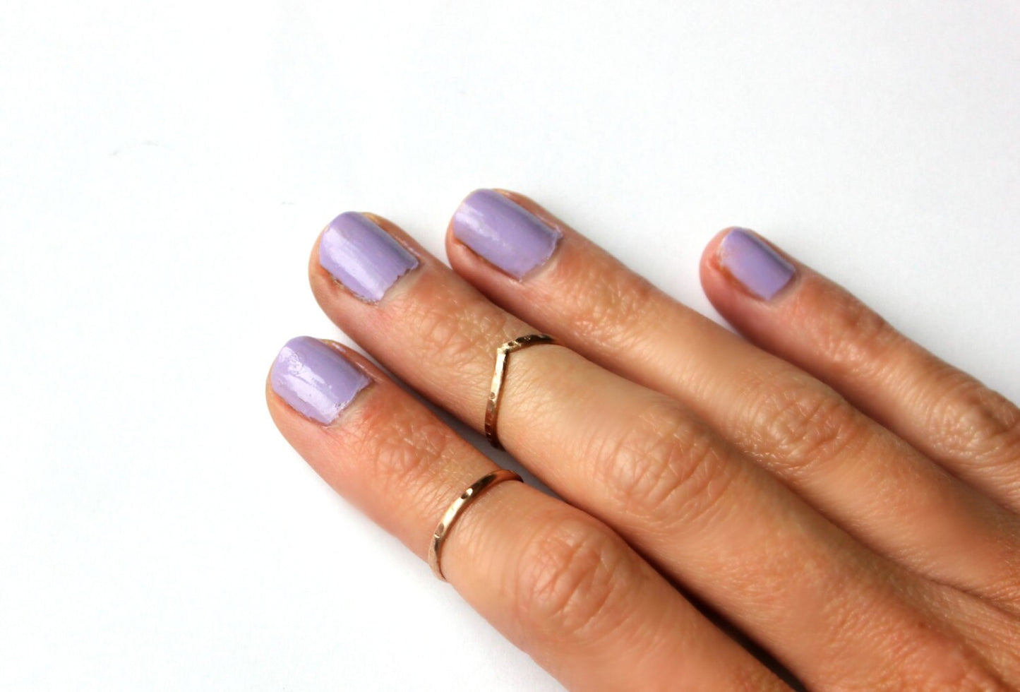 14k Rose Gold filled midi rings