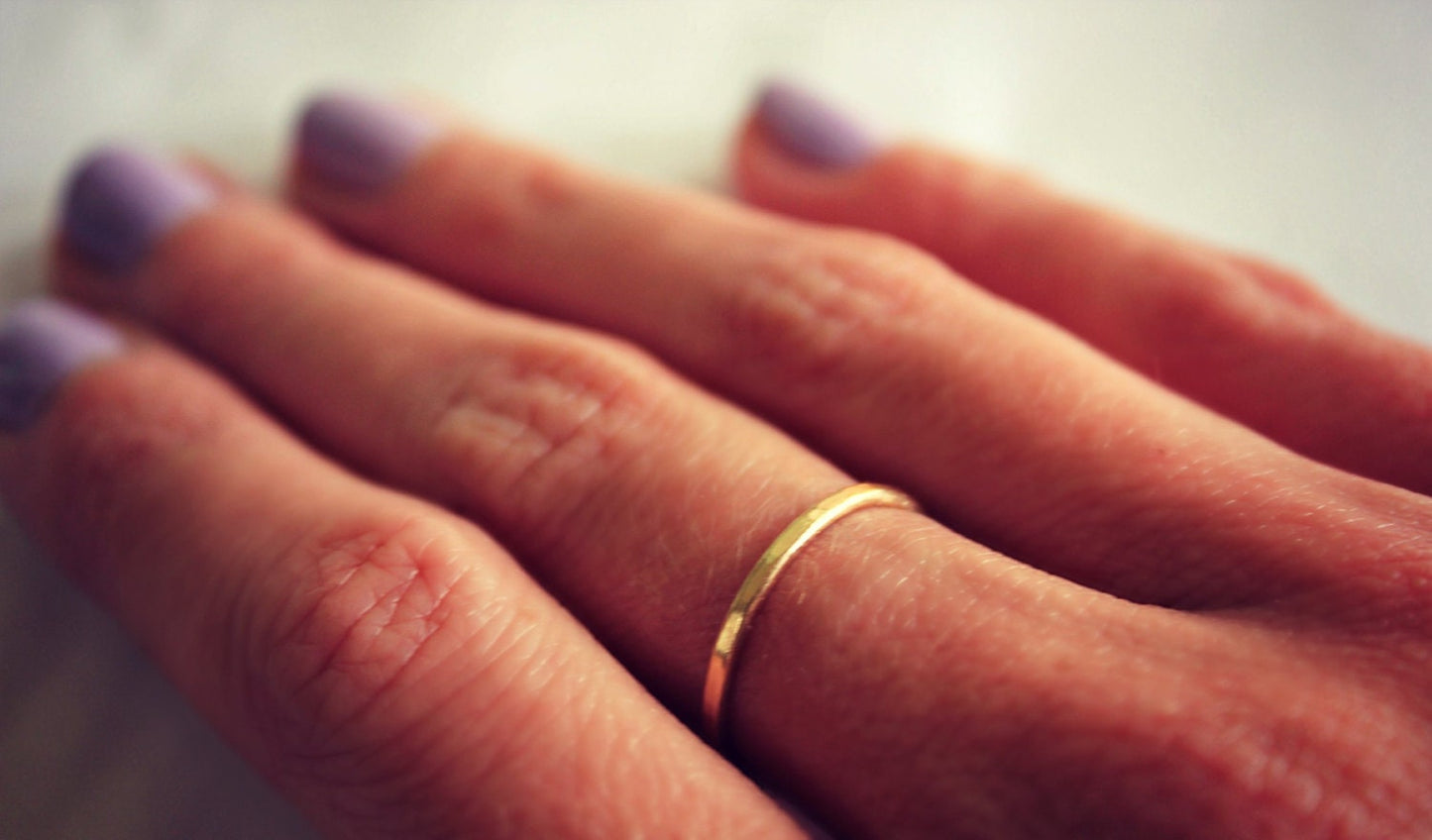 Gold filled stacking ring