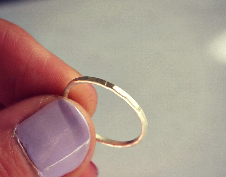 Silver ring, stacking rings, sterling silver stackable ring, sterling midi ring - stack ring