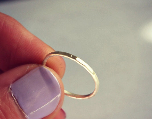 Silver ring, stacking rings, sterling silver stackable ring, sterling midi ring - stack ring