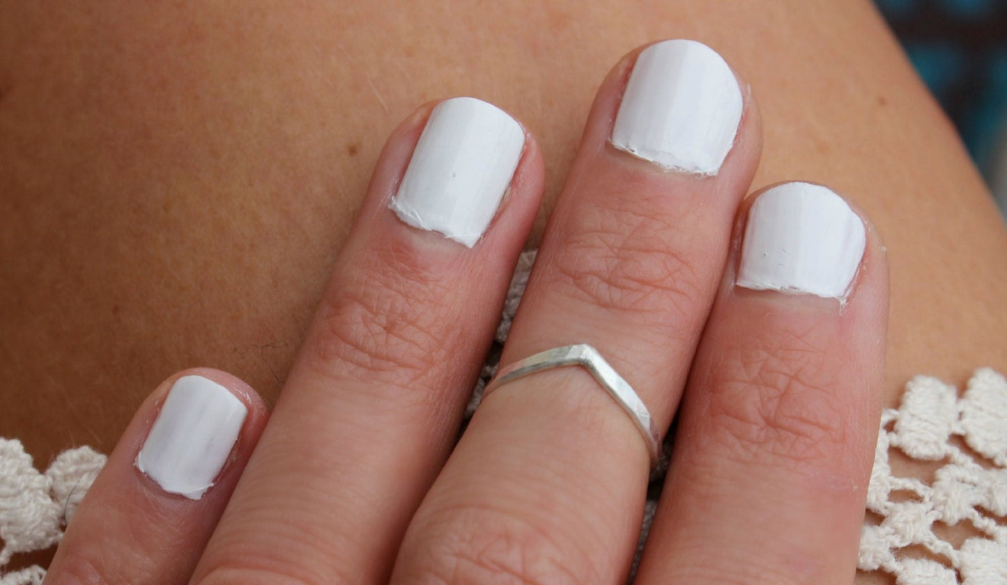 Sterling silver knuckle ring, chevron stacking ring - midi ring, silver ring