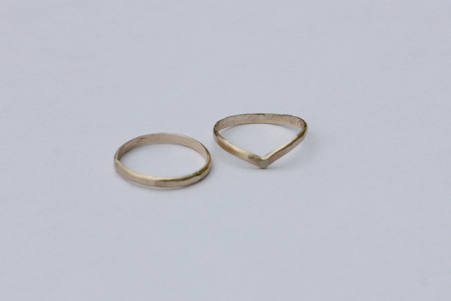 Gold filled knuckle ring set