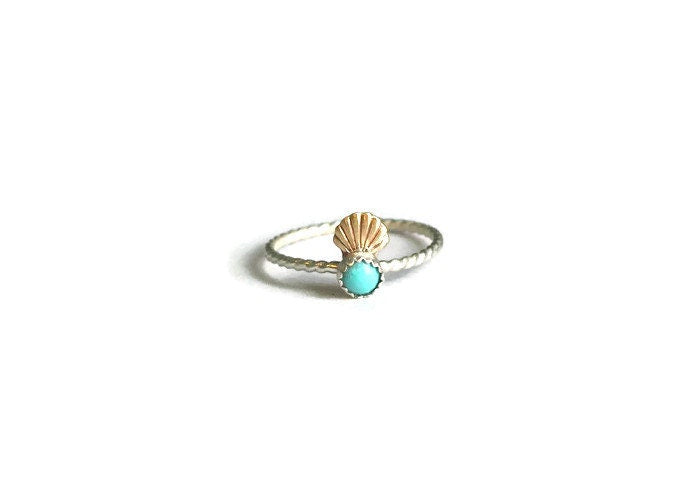 Turquoise mermaid ring